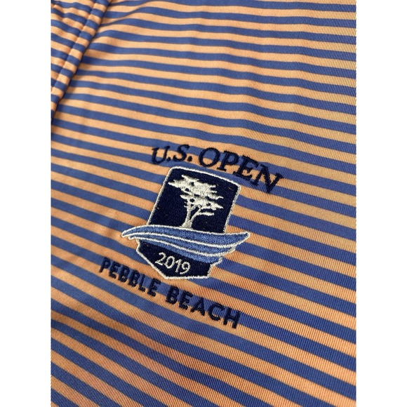 US OPEN PEBBLE BEACH x RLX RALPH LAUREN Mens Polo Shirt Medium Golf‎ Performance - Picture 4 of 12